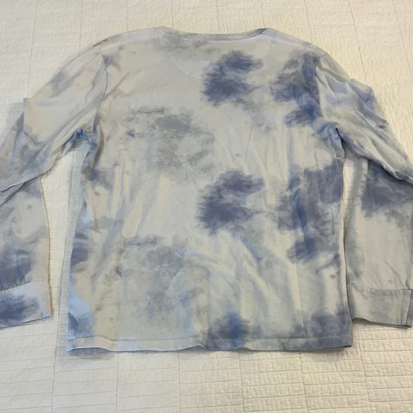 Abercrombie & Fitch Blue Small Soft Tee Long sleeve Tie-Dye - Picture 6 of 6